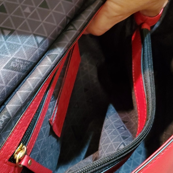 NWT Botkier red leather satchel w/dustbag - Picture 10 of 12